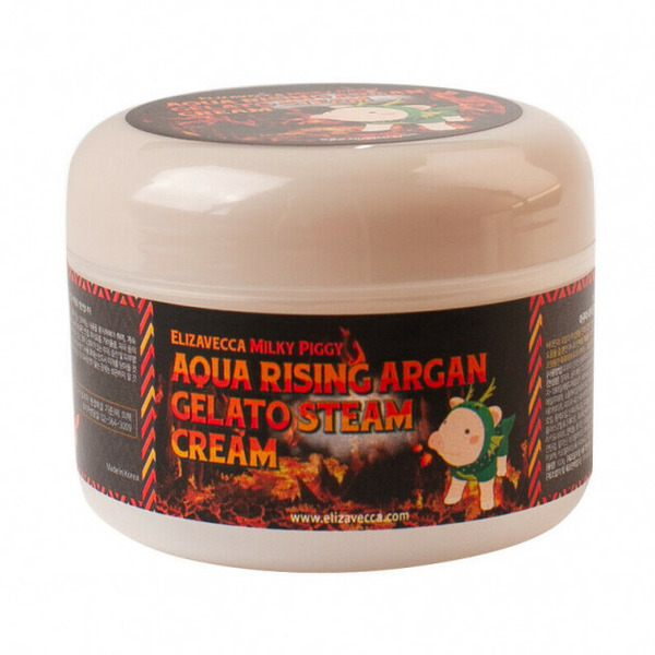 Крем паровой увлажняющий Milky Piggy Aqua Rising Argan Gelato Steam Cream, ELIZAVECCA 100 г