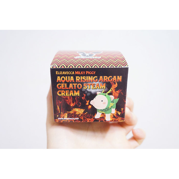 Крем паровой увлажняющий Milky Piggy Aqua Rising Argan Gelato Steam Cream, ELIZAVECCA 100 г