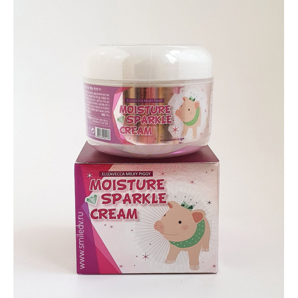 Крем увлажняющий с эффектом сияния Milky Piggy Moisture Sparkle Cream, ELIZAVECCA 100 г