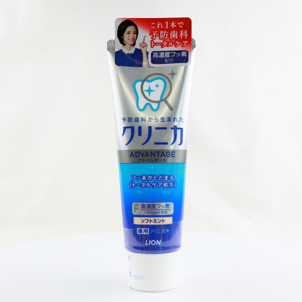 Зубная паста комплексного действия (аромат цитрусовой мяты) Clinica Advantage Soft mint с витамином Е, LION 130 мл