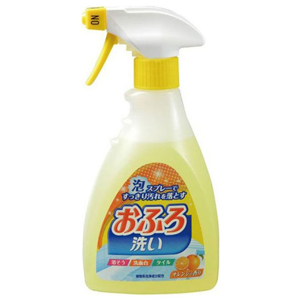 Антибактериальное пенящееся чистящее средство для ванной Foam Spray Bathing Wash с апельсиновым маслом, NIHON  400 мл