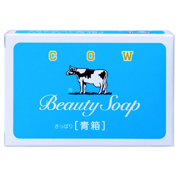 Молочное освежающее мыло Beauty Soap, синяя упаковка, COW  85 г х 6