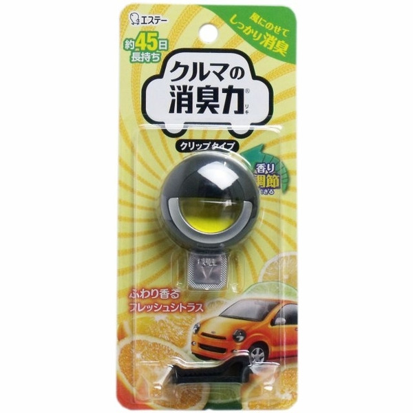 Автомобильный ароматизатор на решетку дефлектора Shoshu RIKI с цитрусовым ароматом, ST  3,2 мл