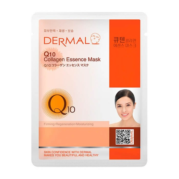 Косметическая тканевая маска с коллагеном и коэнзимом Q10 Collagen Essenсe Mask, DERMAL 23 мл