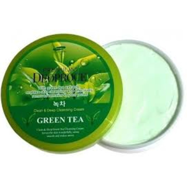 Крем массажный с экстрактом зеленого чая Premium Clean & Moisture Green Tea Massage Cream, DEOPROCE   300 мл