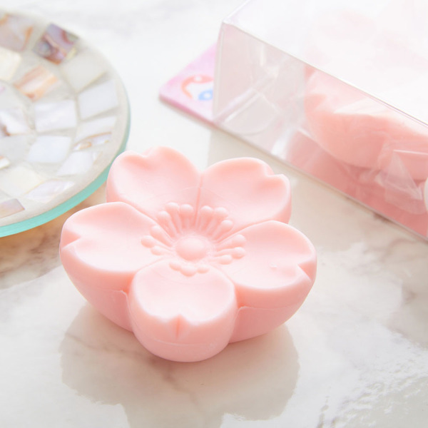 Мыло туалетное косметическое Цветок с ароматом персика, MASTER SOAP  43 г