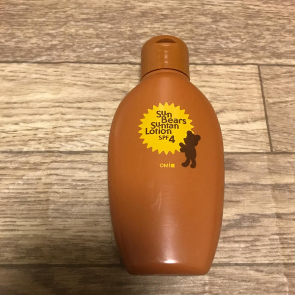 Водостойкий лосьон для загара с экстрактом алоэ вера Santan Sun Bears SPF4, OMI BROTHER  100 мл