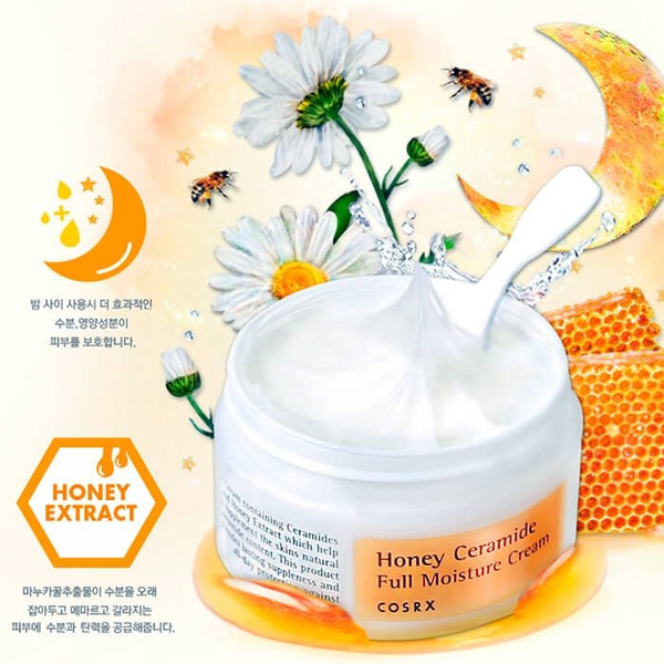 Крем для лица увлажняющий с керамидами и медом Honey Ceramide Full Moisture Cream, CosRX   50 мл