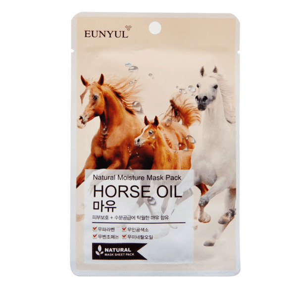 Маска с лошадиным маслом Natural Moisture Mask Pack Horse Oil, EUNYUL   22 мл