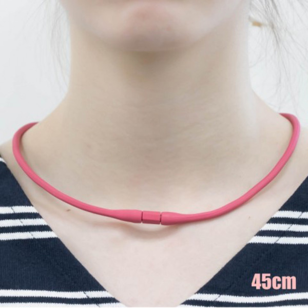 Медицинское изделие для магнитной терапии на основе постоянного магнита Magneloop EX (ожерелье розовое 45 см), PIP  1 шт.