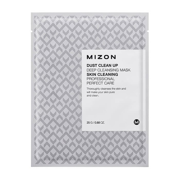 Маска тканевая очищающая DUST CLEAN UP DEEP CLEANSING MASK, MIZON 25 г