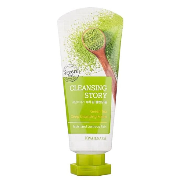 Пенка для умывания с экстрактом зеленого чая Story Foam Cleansing Green Tea, WELCOS   120 г