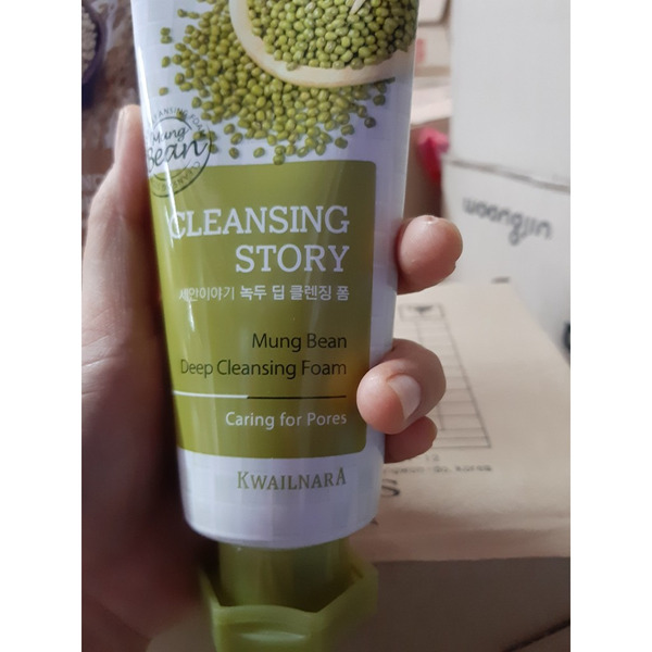 Пенка для умывания Story Foam Cleansing Mung Вeans, WELCOS 120 г
