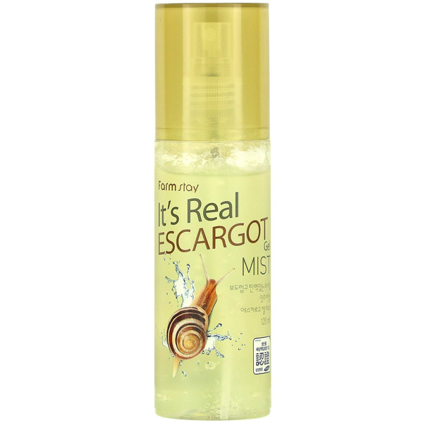 Гель-мист для лица с экстрактом улитки Its Real Gel Mist Escargot, FARMSTAY 120 мл