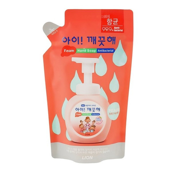 Пенное увлажняющее мыло для рук Ai-Kekute с ароматом персика, Cj Lion 200 мл (запасной блок)
