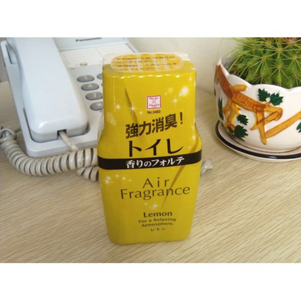 Жидкий дезодорант арома-поглотитель запахов для туалета с ароматом лимона Air Fragrance Lemon, KOKUBO  200 мл
