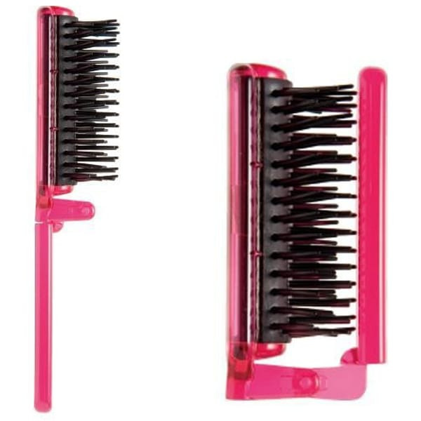 Щетка массажная для ухода за волосами с отрицательно заряженными ионами Secion Brush, VESS (складная)