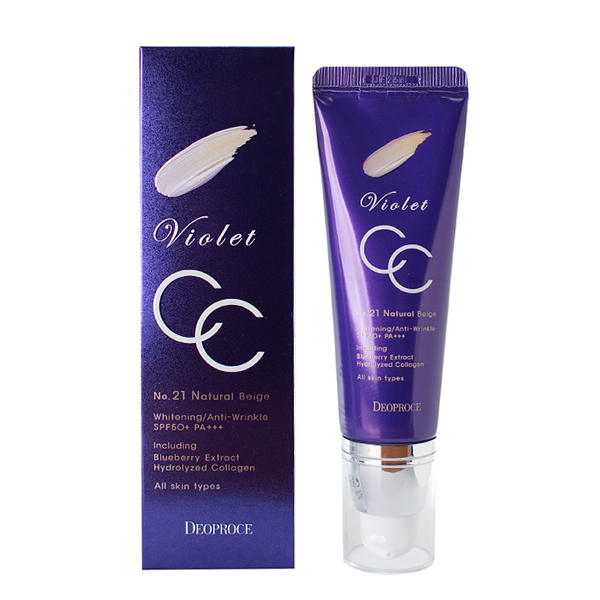 СС-крем Violet CC Cream, тон 13 (светлый беж), DEOPROCE   50 г