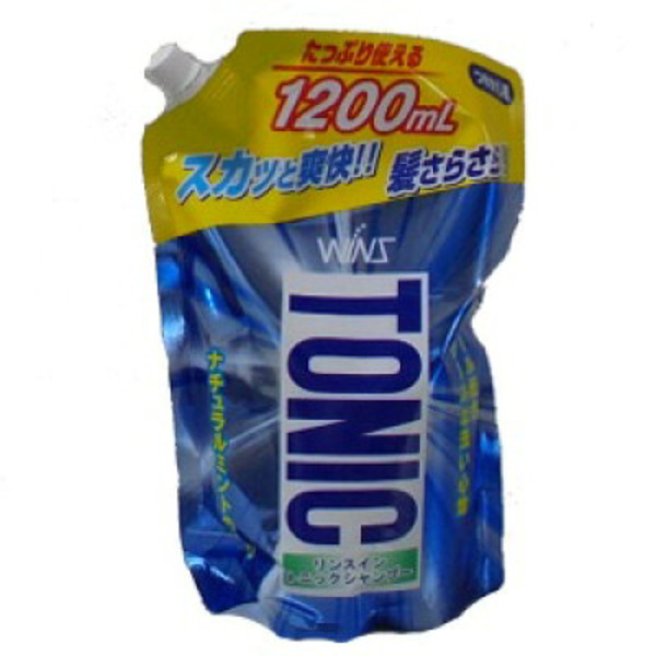Тонизирующий шампунь с ополаскивателем Tonic, WINS  (мягкая эконом упаковка) 1200 мл