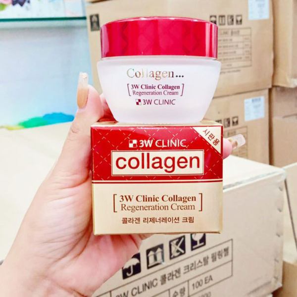 Регенерирующий крем для лица с коллагеном Collagen Regeneration Cream, 3W CLINIC   60 г