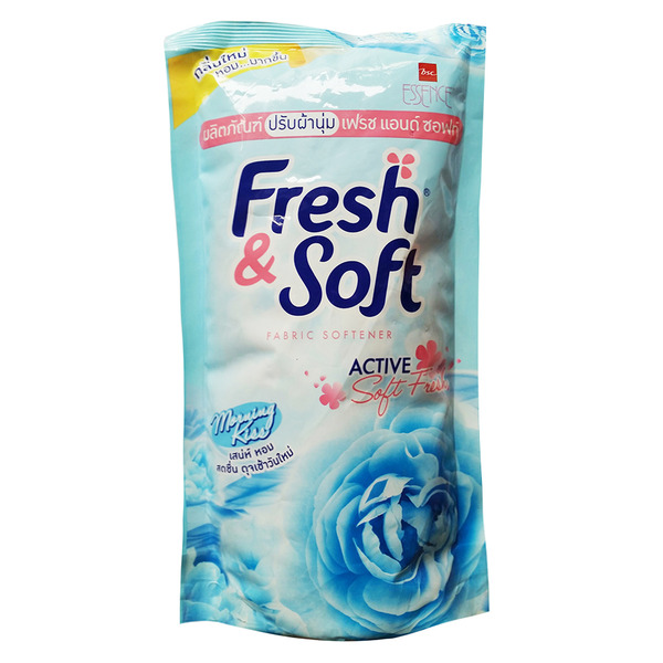 Кондиционер для белья Essence Fresh & Soft Blue Softener, CJ LION  600 мл (запаска)