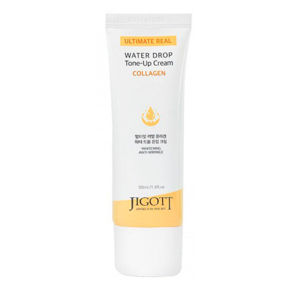 Тонизирующий крем для лица с коллагеном, Ultimate Real Collagen Water Drop Tone Up Cream, Jigott, 50 мл 