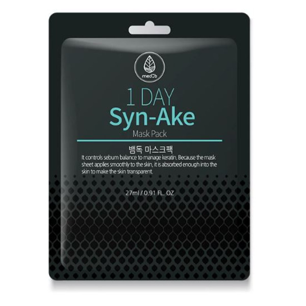 Тканевая маска с экстрактом змеиного яда, 1 Day Syn-Ake Mask Pack, Med B, 27 мл 
