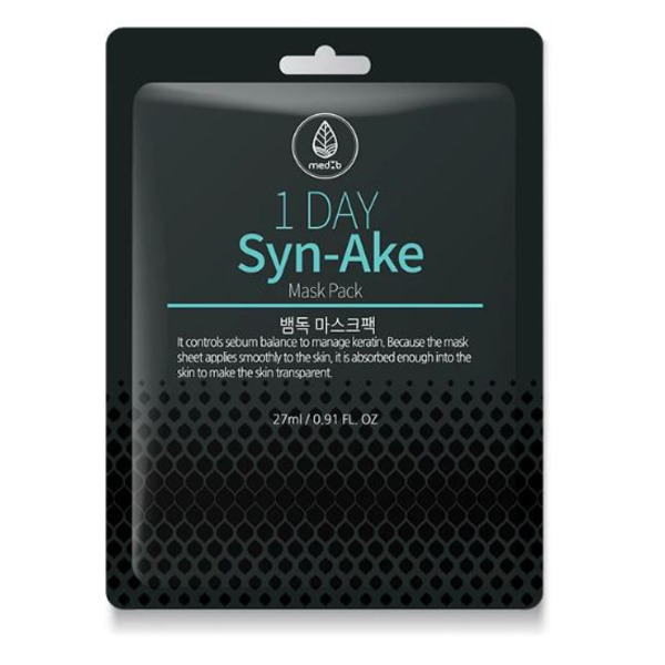 Тканевая маска с экстрактом змеиного яда, 1 Day Syn-Ake Mask Pack, Med B, 27 мл 