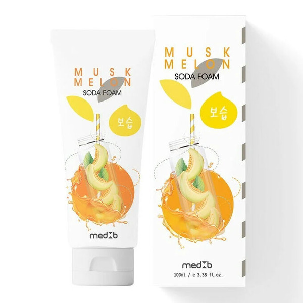 Пенка для умывания с пищевой содой и мускусной дыней, Muskmelon Soda Foam, MedB, 100 мл