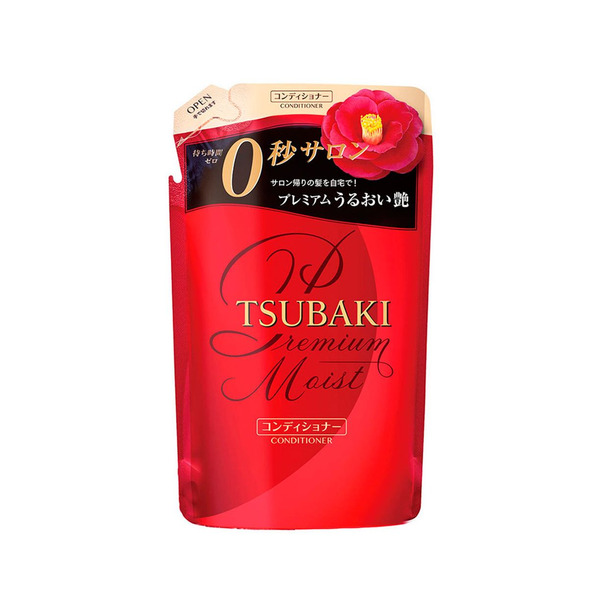 Увлажняющий кондиционер для волос с маслом камелии, PREMIUM MOIST, TSUBAKI, SHISEIDO, 330 мл (мягкая упаковка)