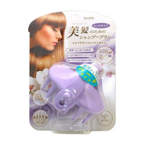 Массажёр для кожи головы (BH-601) Bihatsu Shampoo Brush (Hard Type), VESS