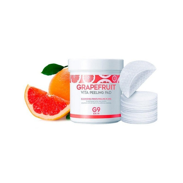 Ватные диски для очищения кожи G9Skin Grapefruit Vita Peeling Pad, BERRISOM 100 шт