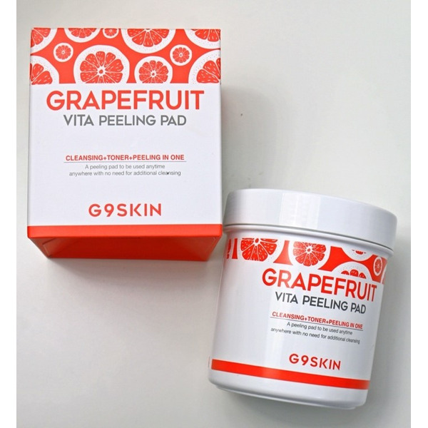 Ватные диски для очищения кожи G9Skin Grapefruit Vita Peeling Pad, BERRISOM 100 шт