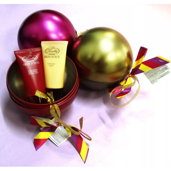 Подарочный набор Skin Juice Шар (крем для рук увлажняющий+крем для рук питательный) LISS KROULLY