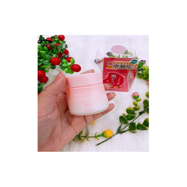 Увлажняющий нежный крем для лица с коллагеном и гиалуроновой кислотой Moisture Mild White, KOSE COSMEPORT  60 г
