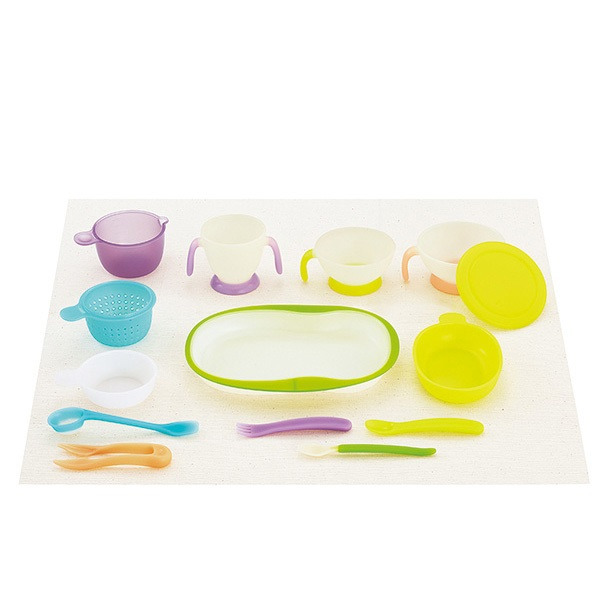 Набор детской посуды для кормления Baby Tableware (c 5 месяцев), COMBI 