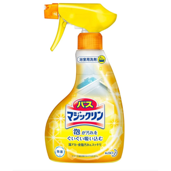 Спрей-пенка для чистки ванны с ароматом лимона Bath Magiclean Bubble Spray, Kao 380 мл