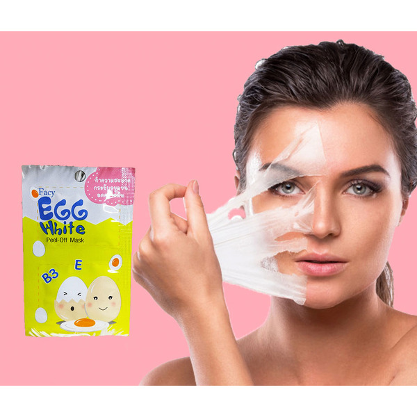 Очищающая яичная маска с витаминами Egg White Peel-Off Mask, FACY  10 г