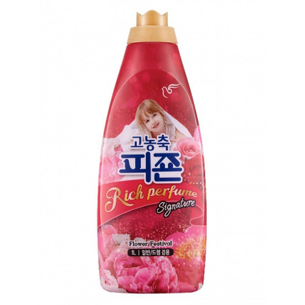 Кондиционер для белья Rich Perfume Signature Hi-Enriched Fabric Softener Flower Festival, PIGEON  1000 мл