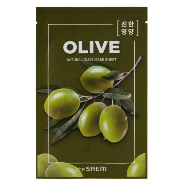Маска тканевая с экстрактом оливы Natural Olive Mask Sheet, THE SAEM  21 мл Маска тканевая с экстрактом оливы Natural Olive Mask Sheet, THE SAEM  21 мл