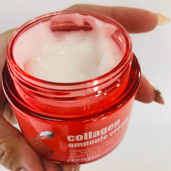 Крем для лица с коллагеном Collagen Ampoule Cream, ZENZIA  70 мл