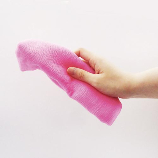 Мочалка средней жесткости Cure Nylon Towel Regular, OHE (розовая)