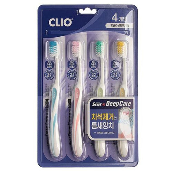Набор зубных щеток Sens-R Deep Care set, CLIO 4 шт.