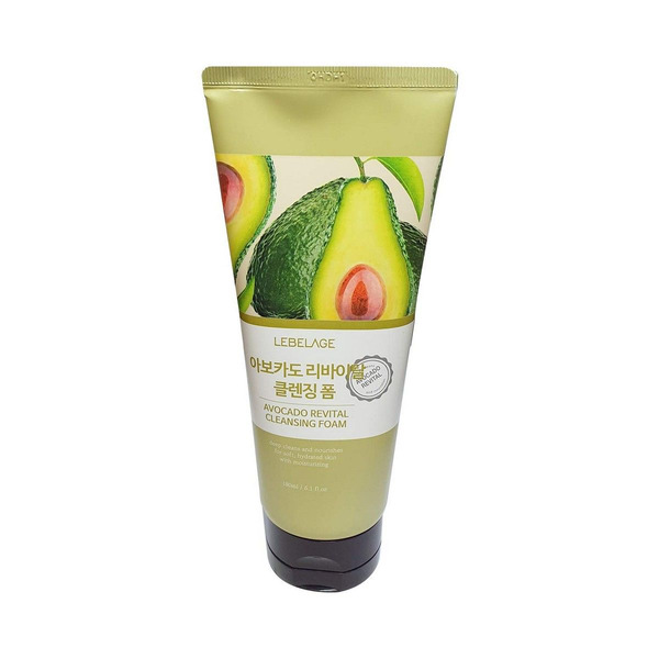 Пенка для умывания с экстрактом авокадо AVOCADO REVITAL CLEANSING FOAM, LEBELAGE 180 мл