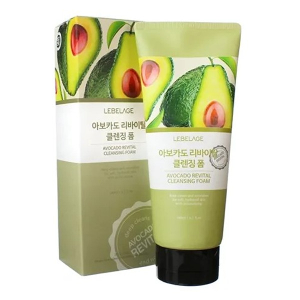 Пенка для умывания с экстрактом авокадо AVOCADO REVITAL CLEANSING FOAM, LEBELAGE 180 мл