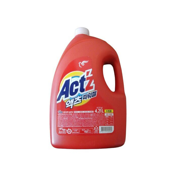  Концентрированный гель для стирки белья Actz Power Gel для машин с горизонтальной загрузкой с ферментами, аромат свежих цветов, Pigeon 4,21 л