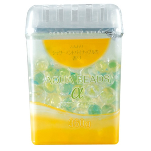 Арома-поглотитель запаха гелевый с ароматом мяты и ананаса Aqua Beads, Nagara 360 г