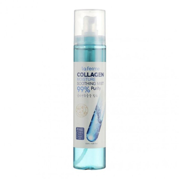 Спрей успокаивающий с коллагеном La Ferme Collagen Moisture Soothing Mist, FarmStay, 120 мл