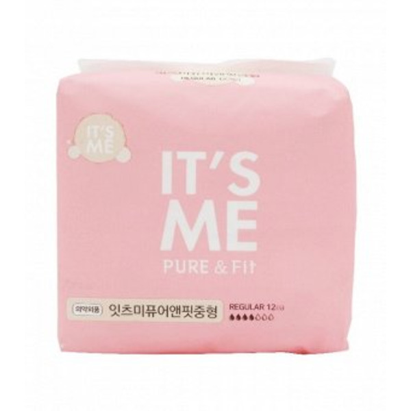 Прокладки женские гигиенические с крылышками, 3 капли, Pure & Fit pads regular,  It's Me, 12 шт.