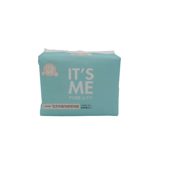 Прокладки женские гигиенические с крылышками, 4 капли, Pure & Fit pads large, It's Me, 10 шт.